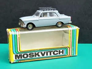 Vintage USSR Soviet Diecast Car Model MOSKVITCH-408 In The Original Box. 1/43 - Picture 1 of 10