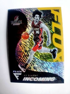 CJ Elleby 2020-21 Flux Basketball Incoming Rookie Gold Shimmer 2/10 Blazers #15