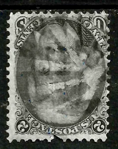 Sc #93 Grill NICE LEAVE Fancy Cancel Blackjack 2 Cent Jackson 1867-68 US 56F11 - Picture 1 of 3