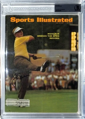 JACK NICKLAUS Signed Auto 1967 Sports Illustrated Golf Magazine BAS SLABBED - Image 1 of 3