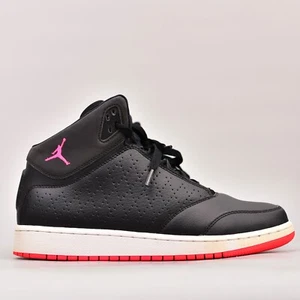 NIKE AIR JORDAN 1 FLIGHT 5 PREMIUM TRAINERS SNEAKERS SHOES KIDS 8.5 Y BLACK - Picture 1 of 11