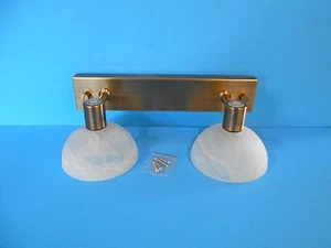 *RV 12 VOLT DUAL VANITY LIGHT WITH LED NIGHT LIGHT 69150-ABM/117 FREE SHIPPING - Bild 1 von 4