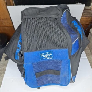 Mochila Rawlings Shutout Negra Azul Softbol Béisbol Balón Bate Bolsa Mochila - Imagen 1 de 7