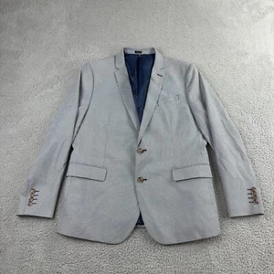 J Ferrar Linen Blazer Mens 46R Slim Suit Jacket Sport Coat NWT - Picture 1 of 11