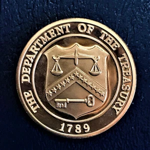 Medallón de bronce de prueba del Departamento del Tesoro de 1789 de 1982 conjunto de prueba como nuevo de Estados Unidos - Imagen 1 de 2