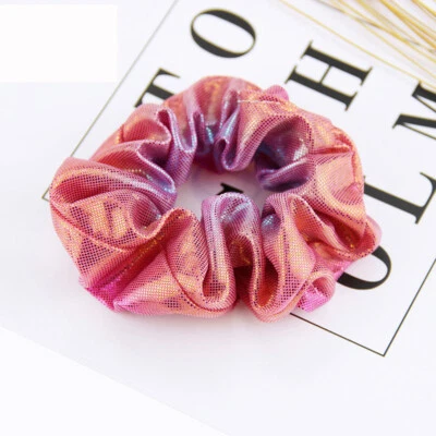 Mujeres Cabello Scrunchie Colorido Corbatas Cola de Caballo Cuerda Elástica Banda para el Cabello ヘ Foto 1 de 4