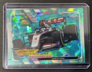 2021 Topps Formula 1 Chrome Sapphire Romain Grosjean DOTD #157 Aqua 24/99 - Picture 1 of 2