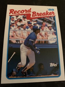 1989 Topps # 1 GEORGE BELL Record Breaker 1988 Toronto Blue Jays Great Card !   