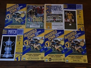 Selection of Mansfield Town Homes 1984-94 League and Cup Matches UPDATED List - Picture 1 of 1