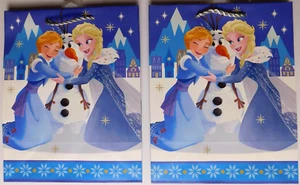 Set of 2 Frozen Gift Bags, NEW, Hallmark, All Occasion, Birthday, Holiday - Picture 1 of 2