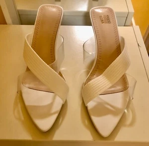 Women's Unbranded Dress Shoes Sandals Size 8 White - Picture 1 of 5