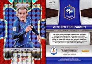 2018 Panini Prizm World Cup Antoine Griezmann #75 SP Red Mosaic Prizm France