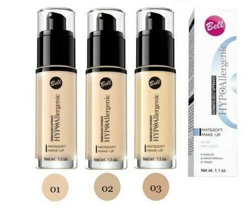 Bell HYPOAllergenic MAT & SOFT Make-Up Mattifing Fluid Shades Assorted 89 - 94 - Image 1 of 1