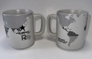 2018 White World Map Starbucks Reserve Ceramic Mug Coffee Cup 12 oz - Picture 1 of 9