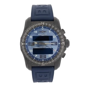 Breitling Cockpit B50 VB5010 blaues Perlmutt-Zifferblatt 46 mm Uhr - Full Set - Bild 1 von 19