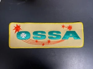 Vintage NOS 1970s OSSA Motorcycles Jacket Back Patch 11.5” Large - Picture 1 of 3