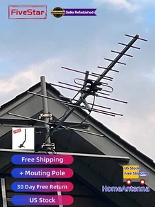 Superior Yagi Outdoor TV Antenna 200 Mile Digital HD Roof Attic Mount - Picture 1 of 24