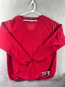 Mens Rawlings Vintage Red Pullover Sweatshirt Logo Badge Size XL - Picture 1 of 12