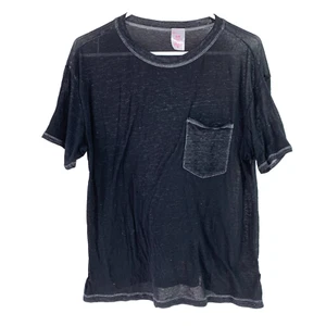 Camiseta No Boundaries Negra Burnout Bolsillo Juniors Talla XL 15-17 - Imagen 1 de 4