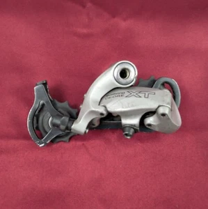 Shimano Deore XT Mega 9 Speed Rear Derailleur RD-M750 Long Cage Silver R/3 - Picture 1 of 5