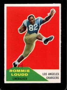 1960 FLEER #90 ROMMIE LOUDD EXMT LA CHARGERS *XR31120 - Picture 1 of 2
