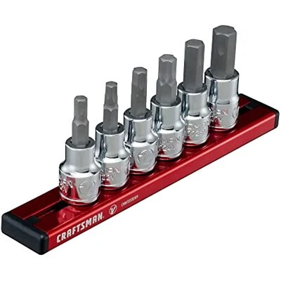 CRAFTSMAN V-SERIES Socket Set, Hex MM, 3/8 Inch Drive, 6 Piece (CMMT17720V) - Image 1 of 4