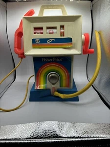 Vintage 1983 Fisher-Price #984 Gas & Go Service Center Pretend Play Toy RARE VGC - Picture 1 of 6