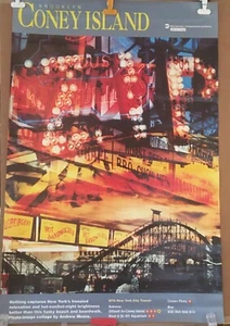 NYC CONEY ISLAND AMUSEMENT CIRCUS POSTER - ROLLER COASTER - ORIGINAL LG 1-SHEET - Picture 1 of 2