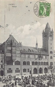 Schweiz - BASEL - Rathaus - Verlag Louis Klinger 12 Jahr 1908 - Imagen 1 de 2