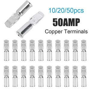 Resistant For 50a Anderson 50AMP Connector 6AWG Plugs Copper Terminals - Afbeelding 1 van 15