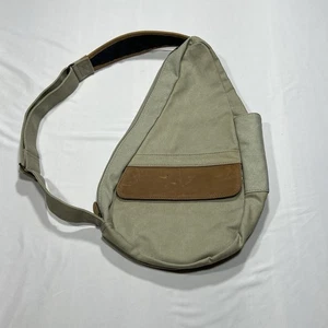 LL Bean Sling Bag Ameribag Bolso Espalda Saludable Cruz Lona Correa Ajustable 16" - Imagen 1 de 10