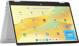 HP Chromebook x360 computer portatile 14at-na100 14" touchscreen Intel Celeron 4 GB RAM 32 GB - Foto 1 di 9