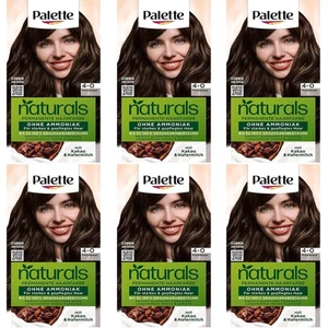 6x Poly Palette Naturals Permanente Haarfarbe  4-0 Mittelbraun 115ml - Bild 1 von 2