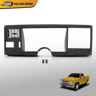 Black Gauge Cluster Dash Bezel Kit Fit For 1988-1994 Chevy/GMC C/K Trucks - Image 1 of 4