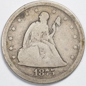 1875-S G/VG Twenty Cent Piece Coin 20c - Picture 1 of 4