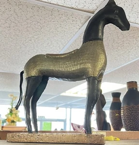 Old Asian Tang Dynasty Style Palace Horse Sculpture Equestrian Figurine Fengshui - Picture 1 of 24
