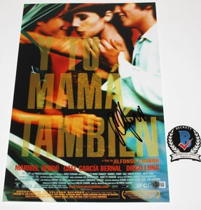 POSTER FILM FIRMATO REGISTA ALFONSO CUARON 'Y TU MAMA TAMBIEN' BECKETT BAS COA - Foto 1 di 3