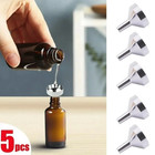 5pcs Mini Stainless Steel Funnels: Wide Mouth with Detachable Filter for Kitchen