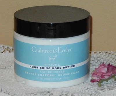 Crabtree & Evelyn Goatmilk Jumbo Size Nourishing Body Butter Cream 12.7 Oz New - Image 1 of 4