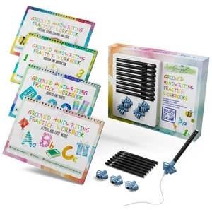 Reusable Grooved Learning Handwriting Workbooks for Kids Practice with Pens - Picture 1 of 6