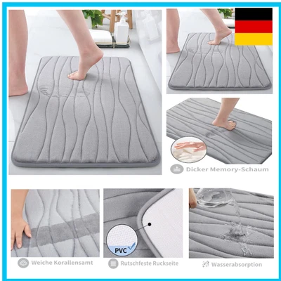 Homaxy Memoryschaum Badezimmerteppich Weich Badematte rutschfest Badteppich - Bild 1 von 4