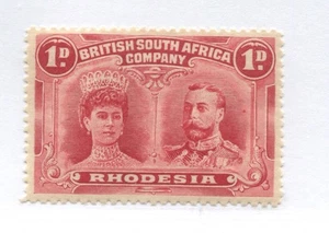Rhodesia 1910 Double Heads 1d mint o.g. hinged - Picture 1 of 1