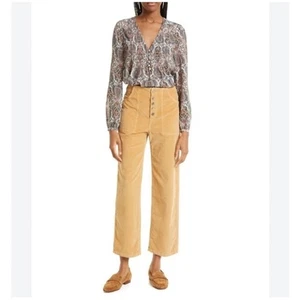 Veronica Beard Jeans Crosbie Crop Wide Crop High Rise Cordhose - Bild 1 von 11