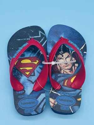 Sandalias Chanclas Antideslizantes Havaianas Superman Niño EE. UU. Talla 9C Foto 1 de 4