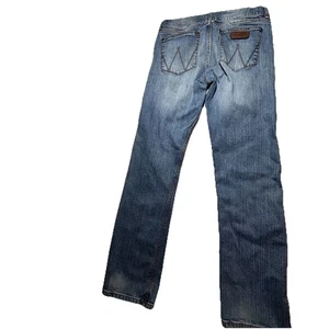 Wrangler Retro Jeans Herren 32x34 Blau Slim Boot Cut Western Cowboy Grunge - Bild 1 von 15