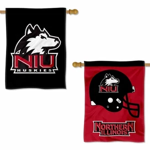 NIU Huskies Football Helmet Banner Flag - Picture 1 of 5