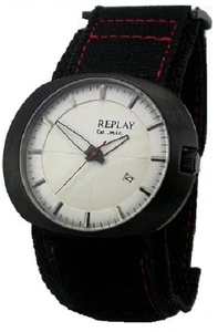 REPLAY RX7203AH Herren Uhr Cosmic SCHWARZ Textilarmband Klettverschluss - Imagen 1 de 1