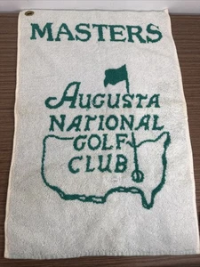 Masters Augusta National Vintage Golfschläger Handtuch grün weiß Hergestellt in den USA - Bild 1 von 9