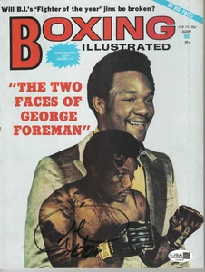 Signed Autographed GEORGE FOREMAN Boxing Illustrated Magazine February 1973 JSA - Picture 1 of 2