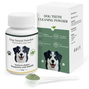 Dog Teeth Cleaning Powder 100g Fights Plaque & Tartar Freshens Breath All-Nat... - Picture 1 of 7